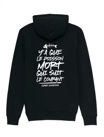scred connexion Sweat Capuche Scred - Poisson Mort Dos