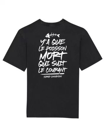 scred connexion Tshirt Oversize Scred - Poisson Mort Dos
