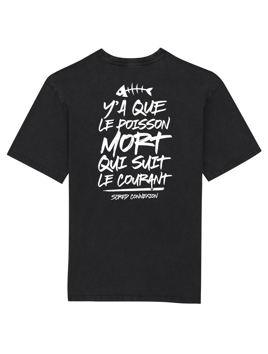 Tshirt Oversize Scred - Poisson Mort Dos de scred connexion sur Scredboutique.com