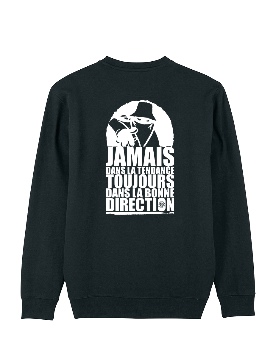 Sweat Scred Connexion - Jamais dans la Tendance Dos de scred connexion sur Scredboutique.com