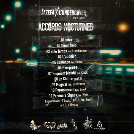 Album Cd Jazefa X L'undercover - Accords Nocturnes