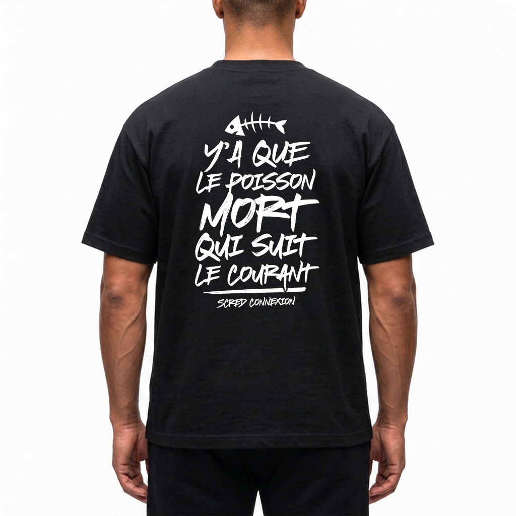 Tshirt Scred - Poisson Mort Dos