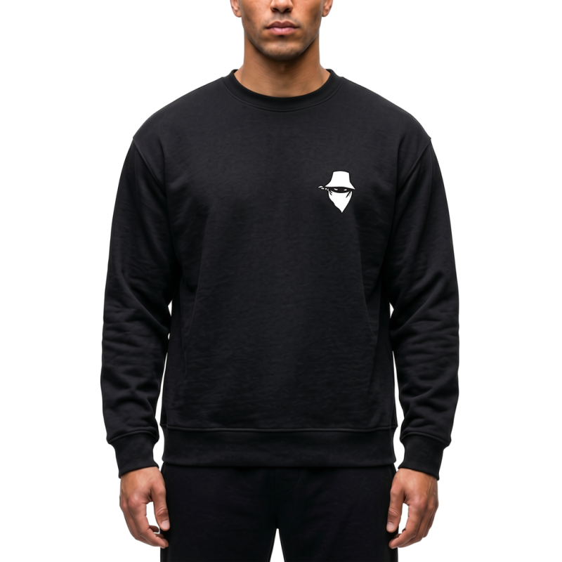 sweat col rond  "Le Dernier Visage "