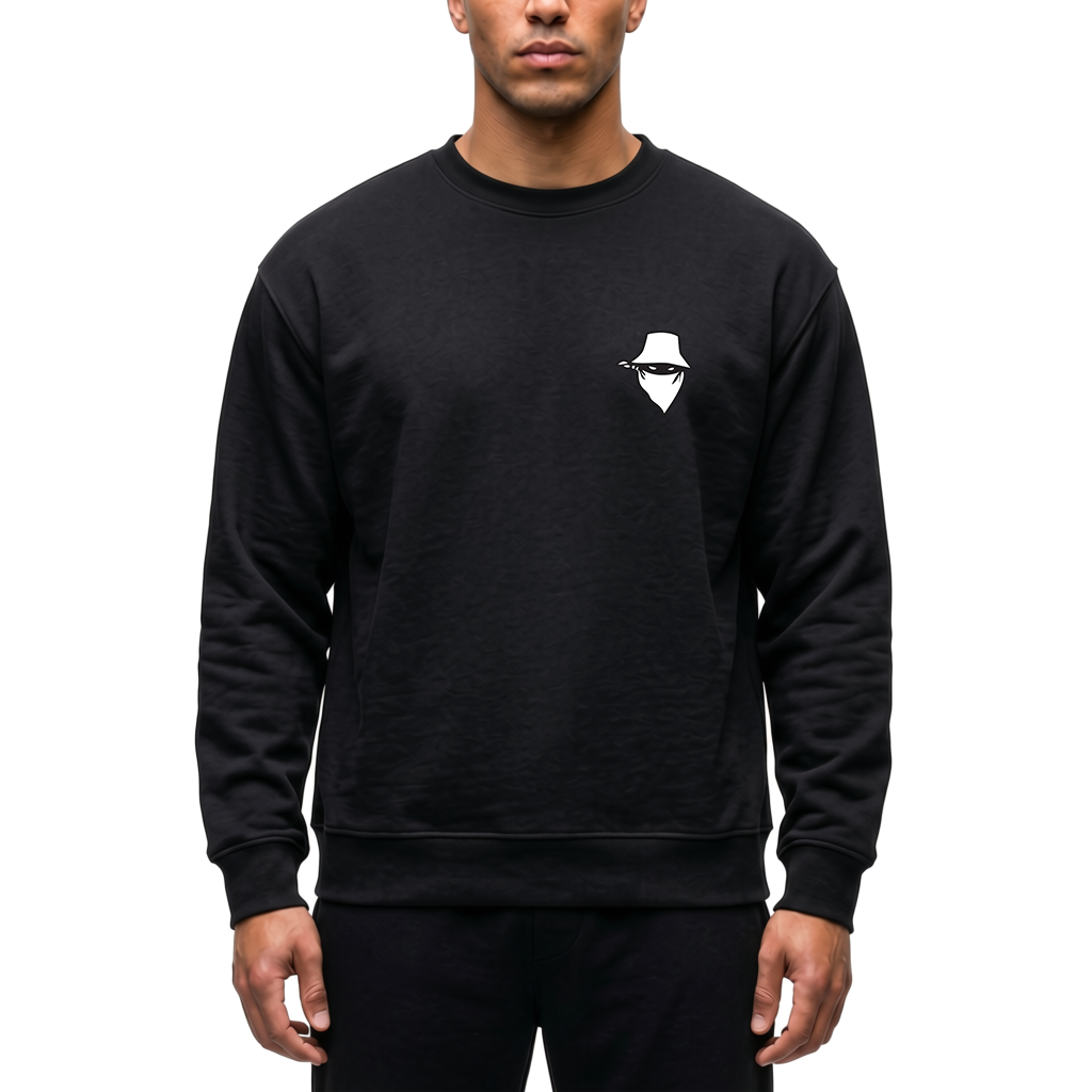 sweat col rond  "Le Dernier Visage "