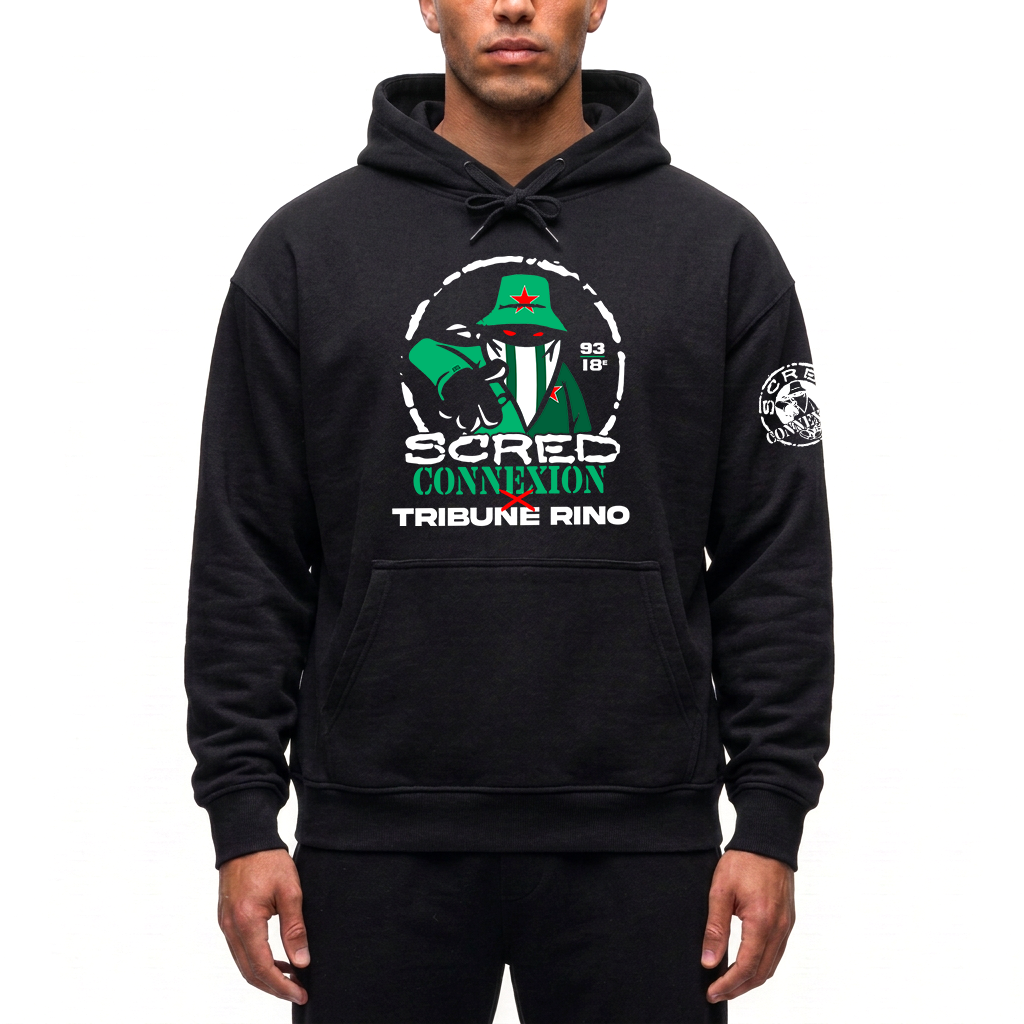 Sweat Capuche Scred Connexion x Tribune Rino Red Star