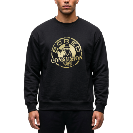 Sweat Noir Classico Or