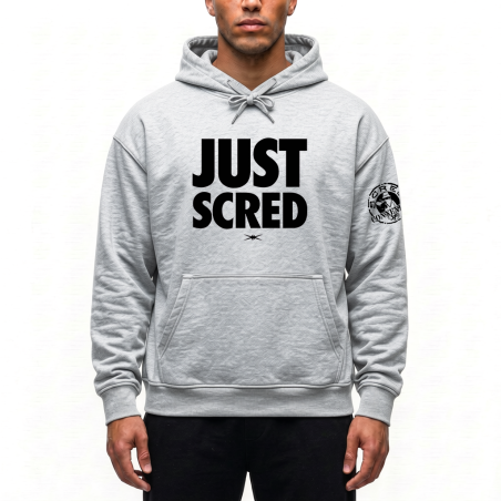 sweat shirt capuche classico de la scred connexion couleur noir logo or
