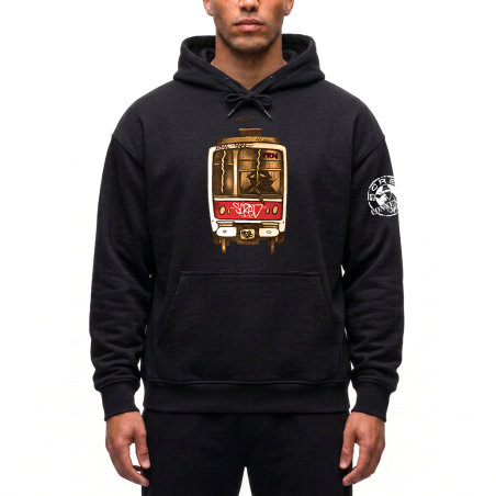 Sweat Capuche Samouraide Noir / Scred Boutique - Jamais dans la Tendance