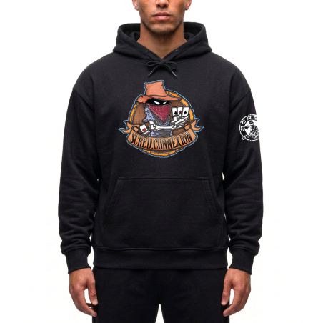 sweat capuche carré d'as bois