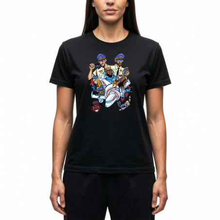 Tshirt femme Scred Connexion - Barbes Airlines