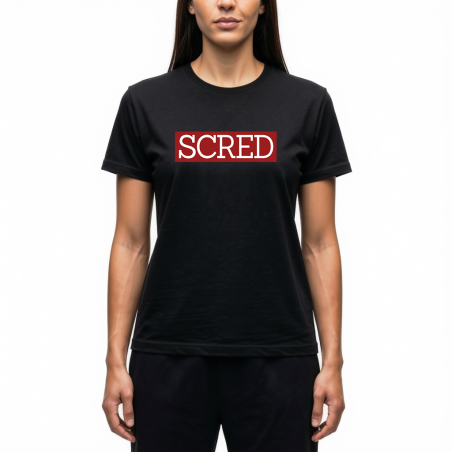 Tshirt Femme Black Scred