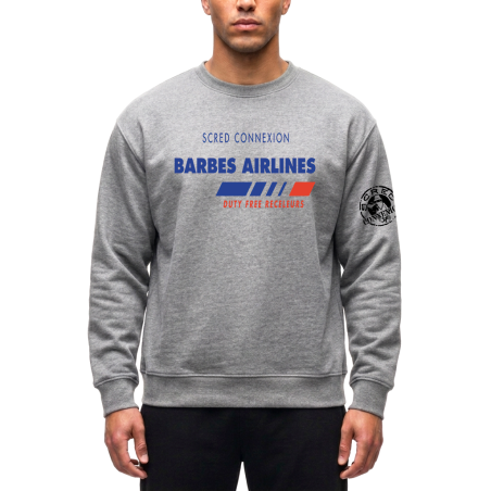 Sweat gris Barbès Airlines