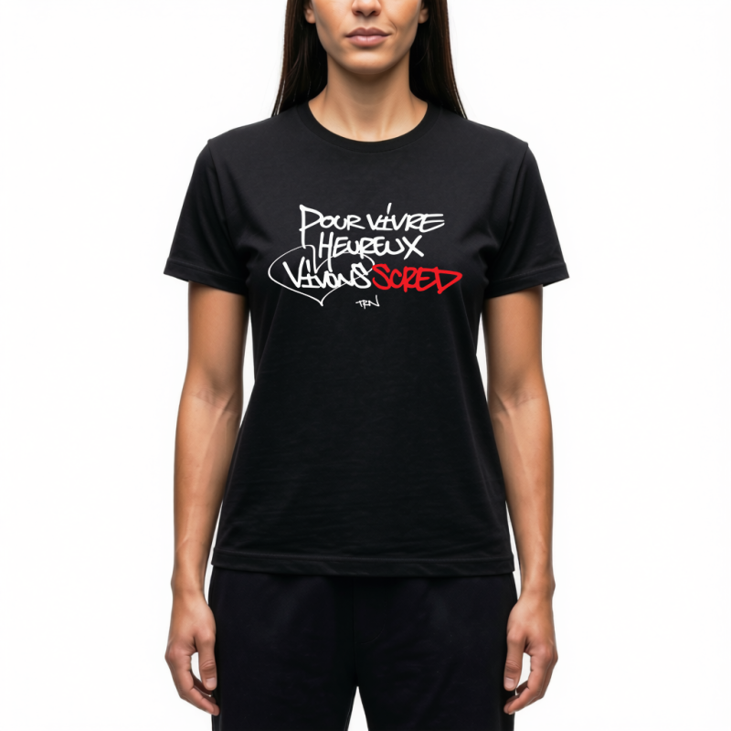 Tshirt Femme Scred Connexion - Vivons Scred