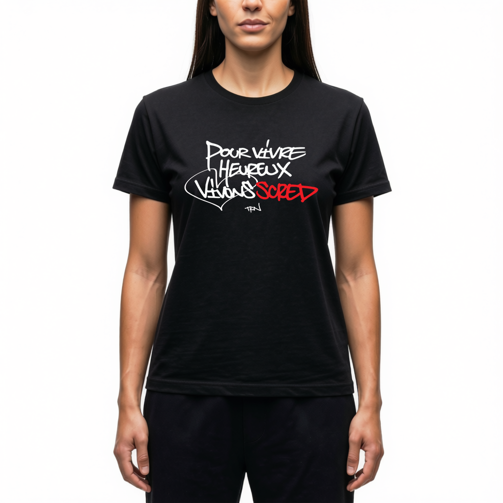 Tshirt Femme Scred Connexion - Vivons Scred