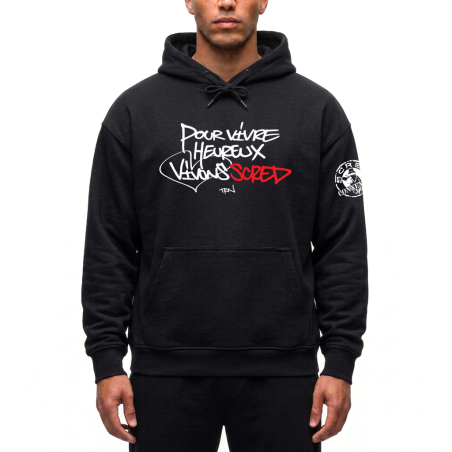 Sweat Capuche Scred Connexion - Vivons Scred