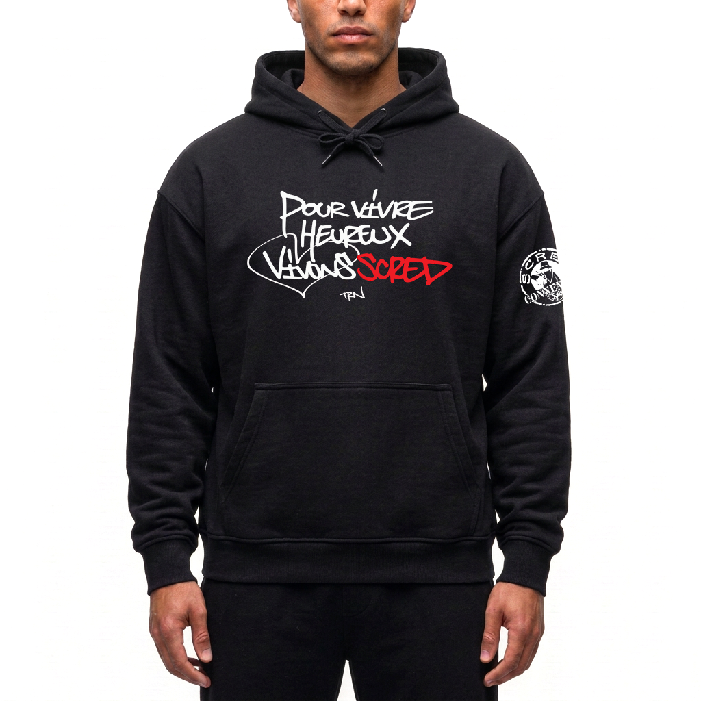 Sweat Capuche Scred Connexion - Vivons Scred