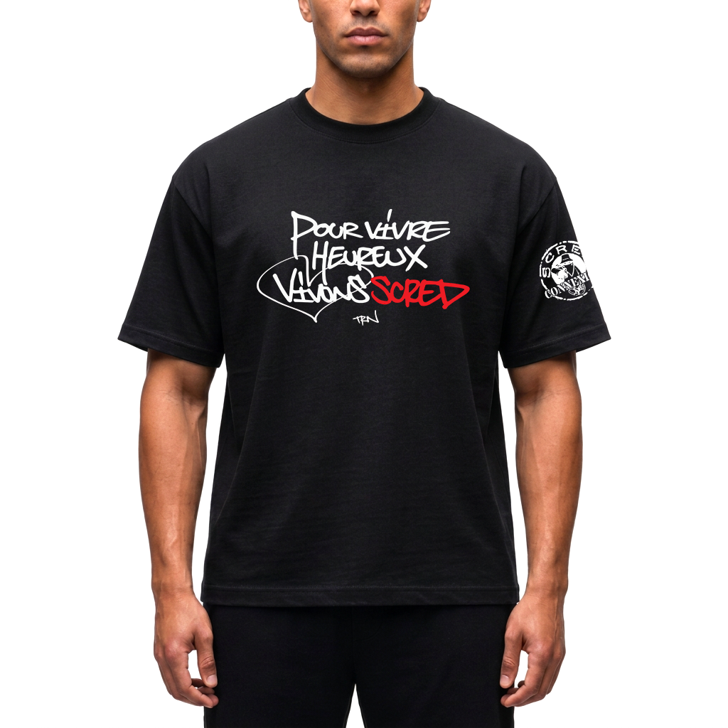 Tshirt Scred Connexion - Vivons Scred