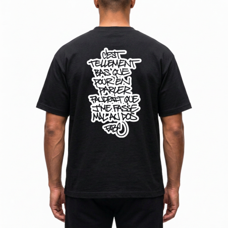 Tee shirt Tellement Bas Noir / Scred Boutique - Jamais dans la Tendance