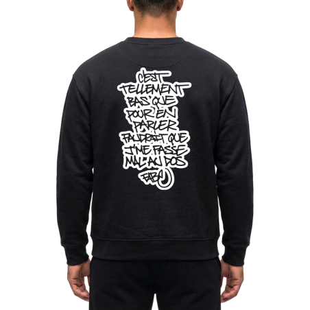 Sweat Tellement Bas Noir / Scred Boutique - Jamais dans la Tendance