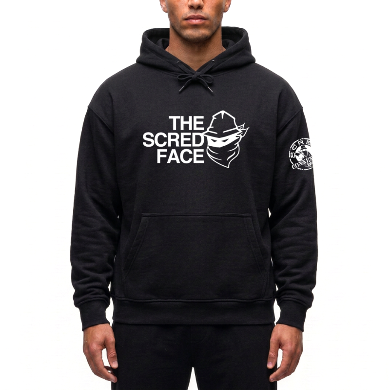 Sweat Capuche Noir The Scred Face
