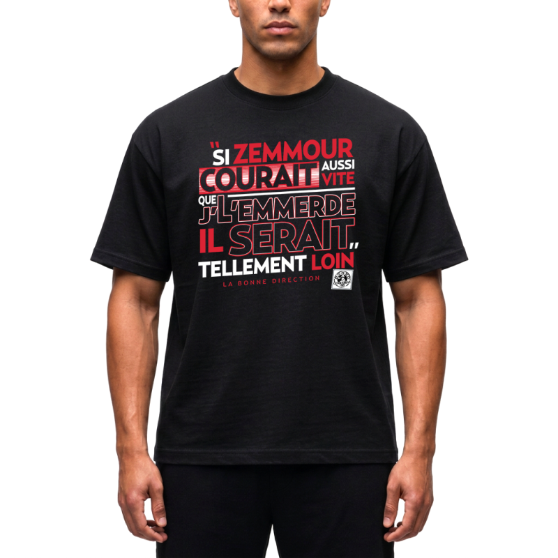 Tshirt Scred Connexion Si Zemmour courrait... rouge