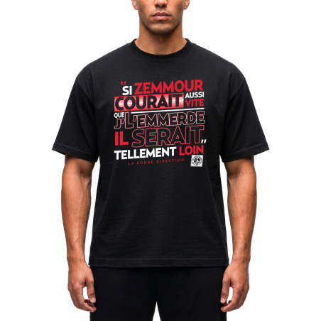 Tshirt Scred Connexion Si Zemmour courrait... rouge