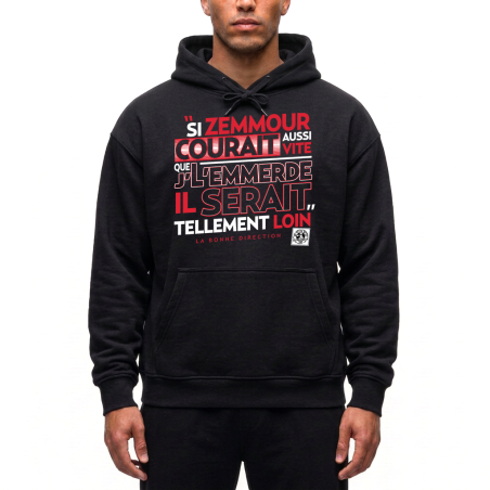Sweat Capuche Scred Connexion Si Zemmour courrait... rouge