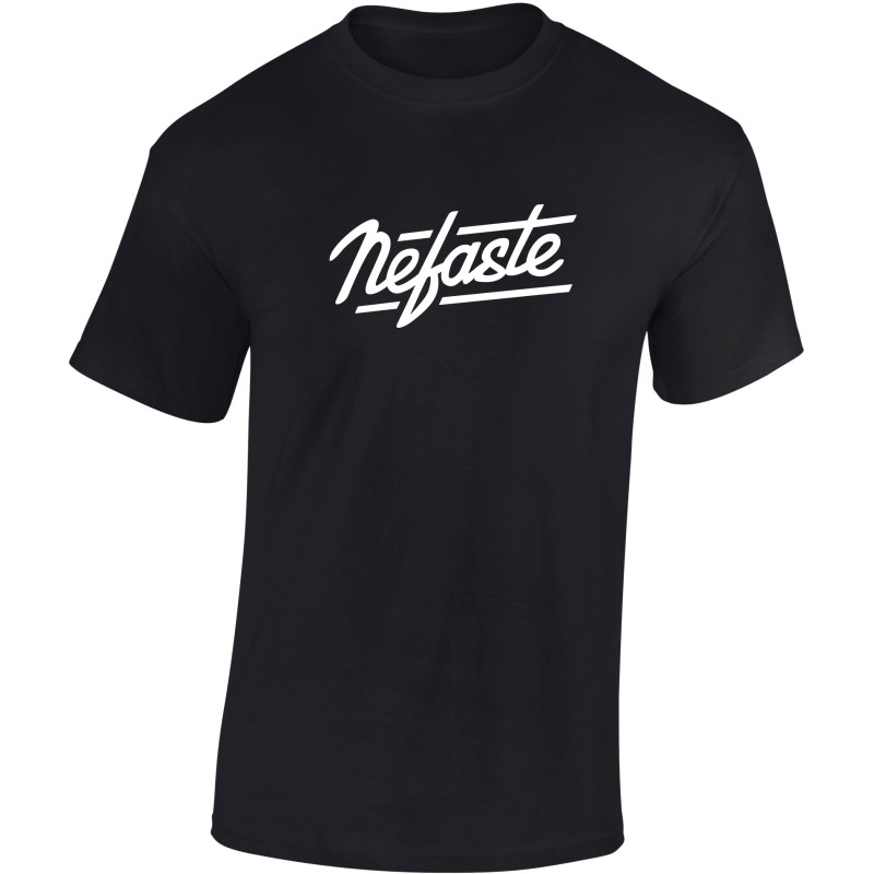 Tee-shirt Nefaste noir logo blanc