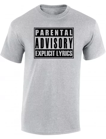 Tee-shirt gris Parental Advisory