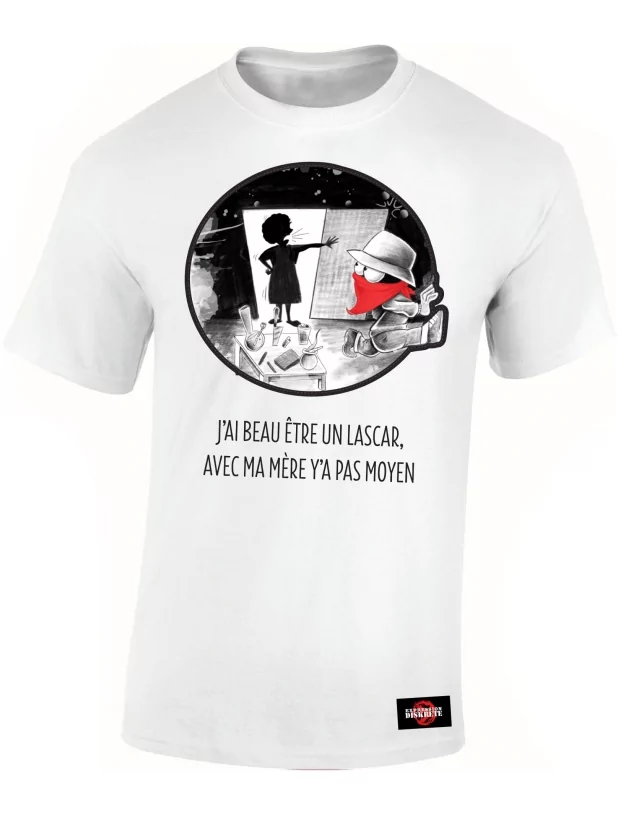 Tshirt Collector "Expression Diskrete" blanc de expression direkt sur Scredboutique.com