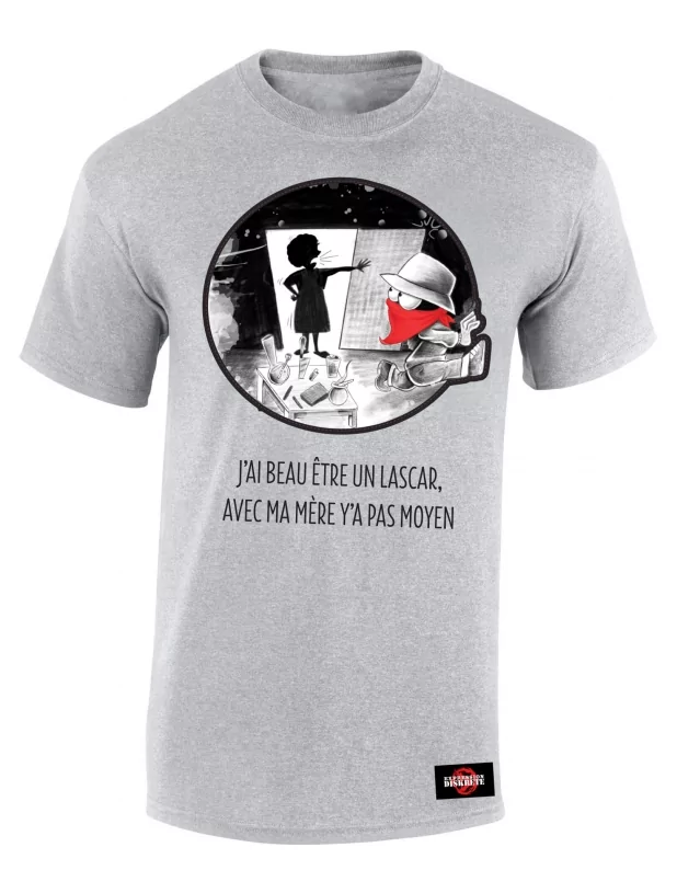 Tshirt Collector "Expression Diskrete" gris de expression direkt sur Scredboutique.com