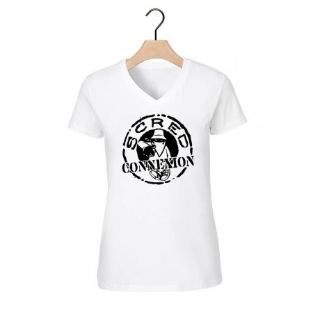 tee-shirt "classic" blanc logo noir