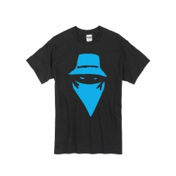 tee-shirt "Visage" Noir et bleu de scred connexion sur Scredboutique.com