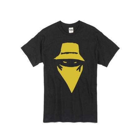 tee-shirt "visage" noir logo or