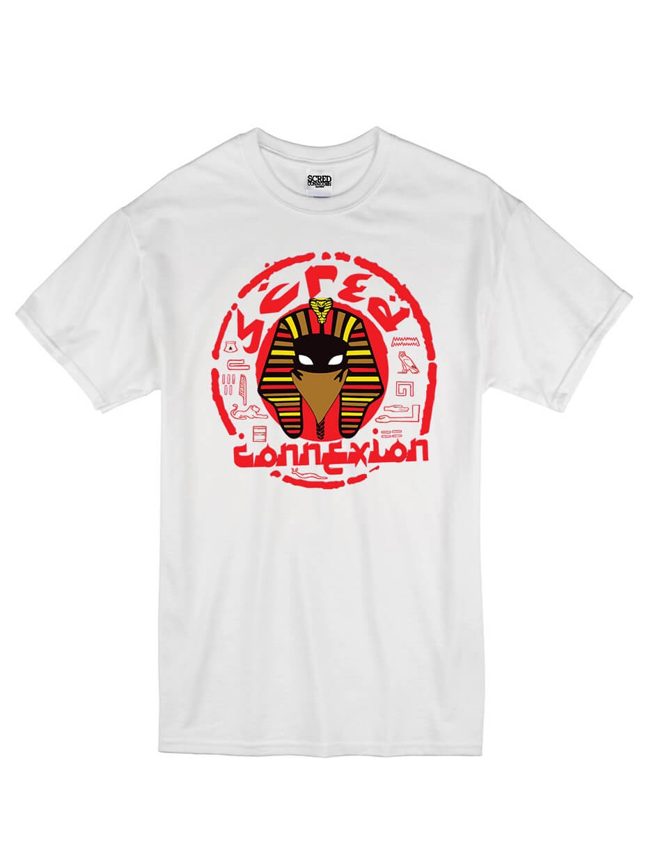 tee-shirt "Pharaon scred" blanc de scred connexion sur Scredboutique.com