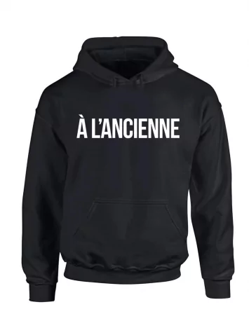 scred connexion Sweat Capuche "A L'ancienne" Noir