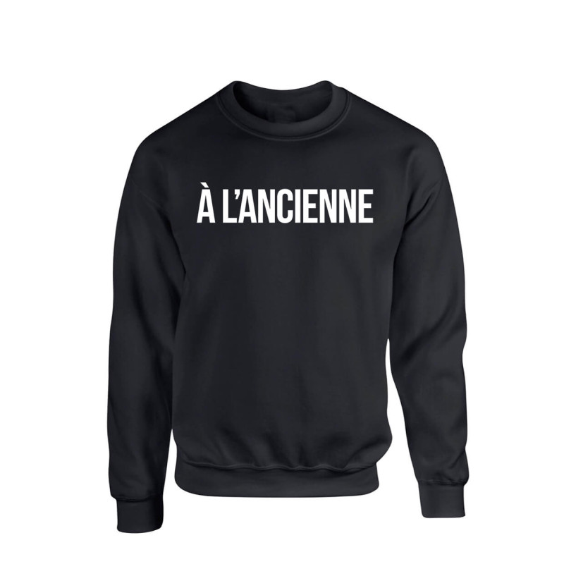 Sweat "A L'ancienne" Noir