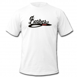 tee shirt "Barbès wear " blanc logo noir de barbes wear sur Scredboutique.com