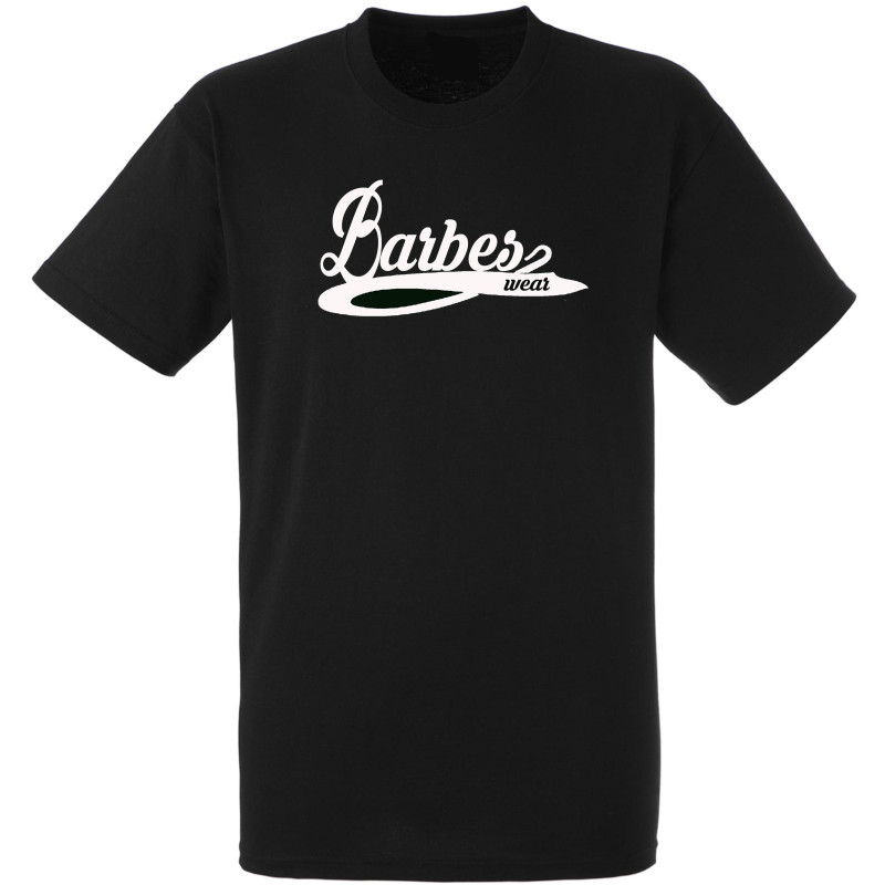 tee shirt "Barbès wear " noir logo blanc