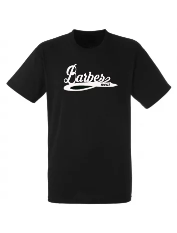 barbes wear tee shirt "Barbès wear " noir logo blanc