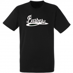 tee shirt "Barbès wear " noir logo blanc de barbes wear sur Scredboutique.com