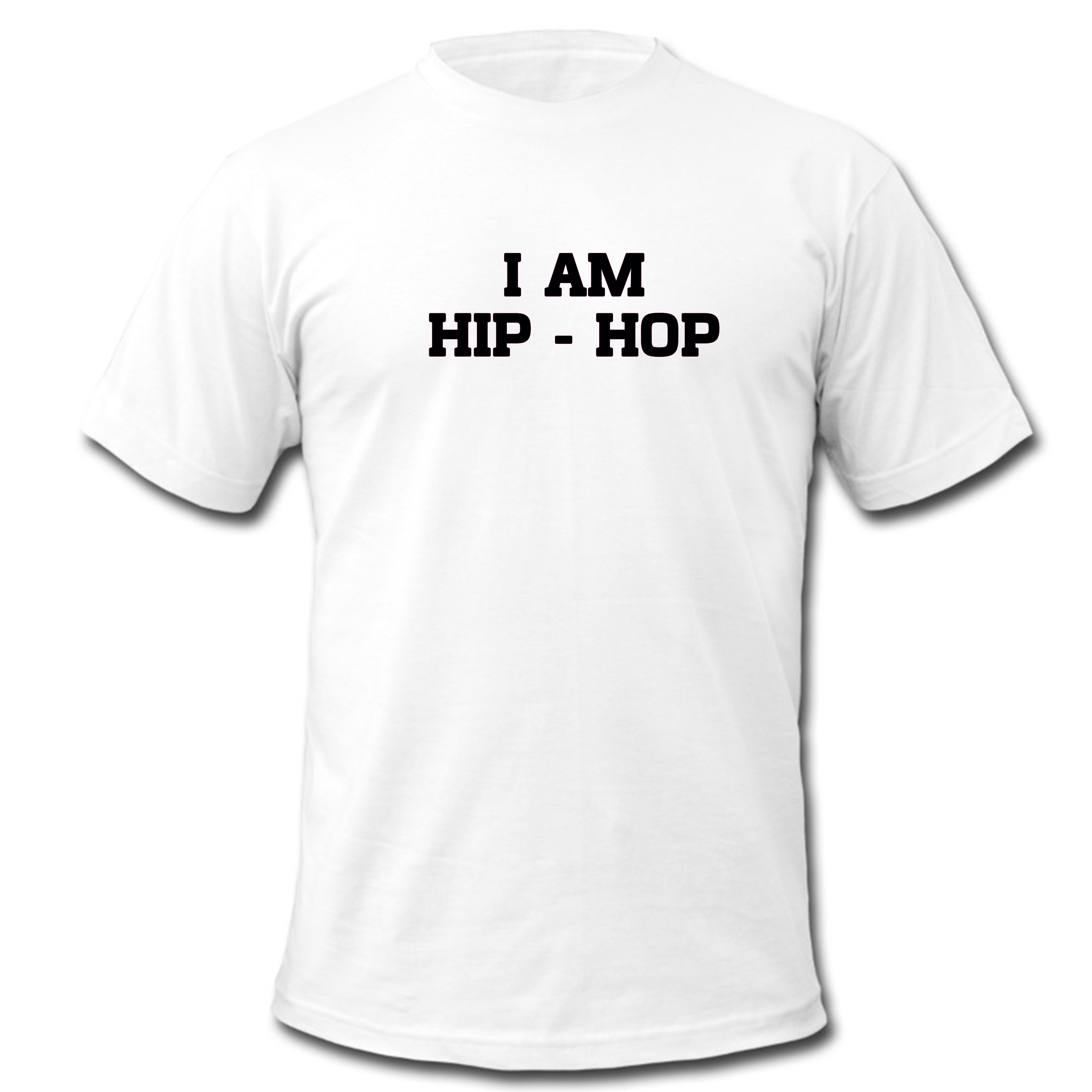tee-shirt "I am hip hop" blanc de hip hop sur Scredboutique.com