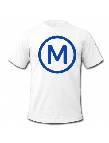 tee shirt "Metro " blanc logo noir