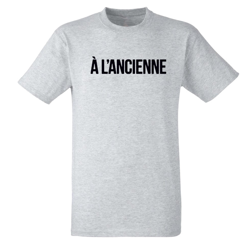 T-Shirt Logo "A l'ancienne" Gris