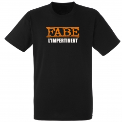 tee-shirt "l'impertinent" noir de fabe sur Scredboutique.com