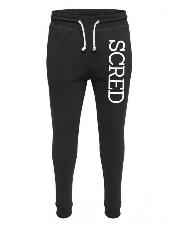 Pantalon de jogging noir ajusté Scred