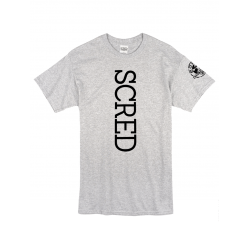 Tee Shirt "Line Up" gris logo Noir de scred connexion sur Scredboutique.com