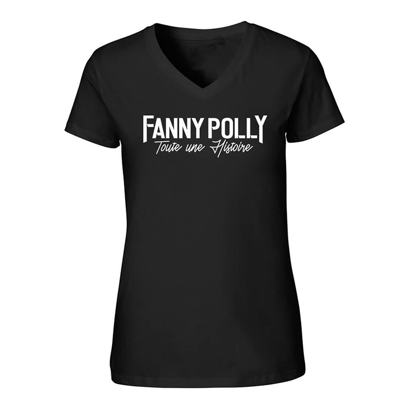 T-Shirt Femme Fanny Polly Noir de fanny polly sur Scredboutique.com