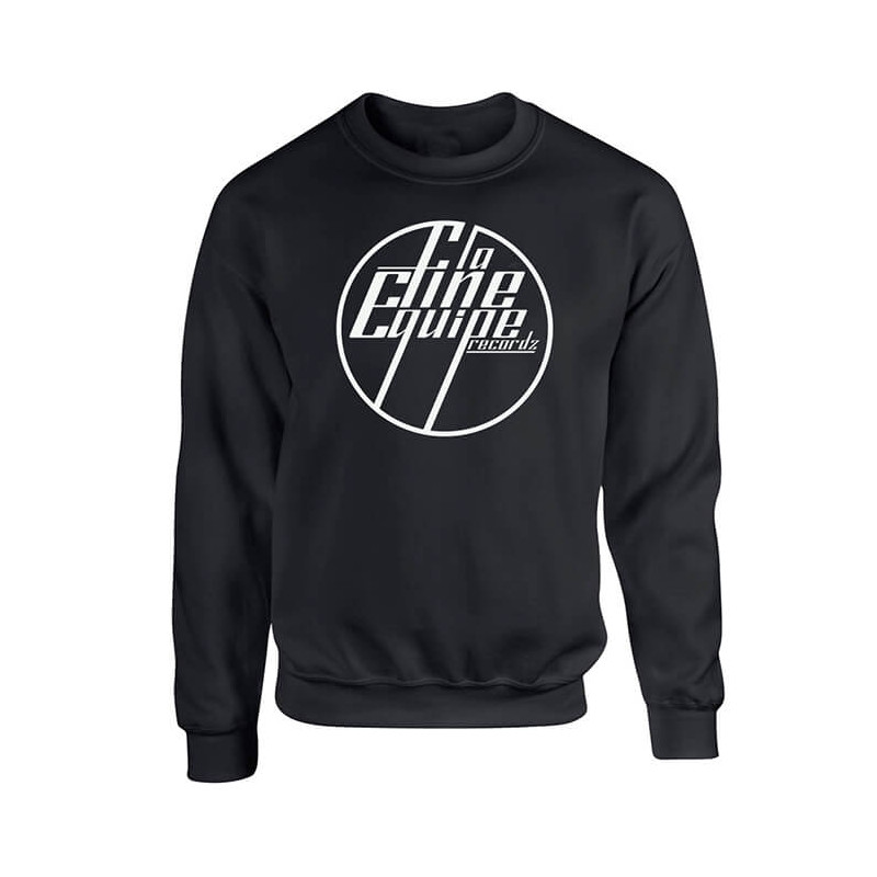 Sweat Col Rond "La Fine Equipe" Noir Logo Blanc