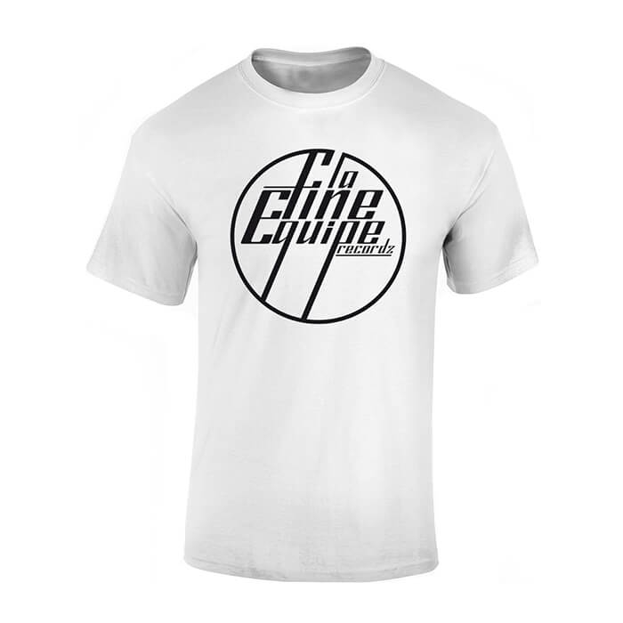 Tee Shirt "La Fine Equipe" blanc logo Noir de hexaler sur Scredboutique.com